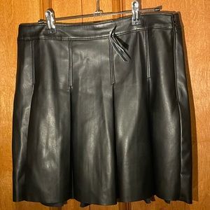 Black Leather Skirt